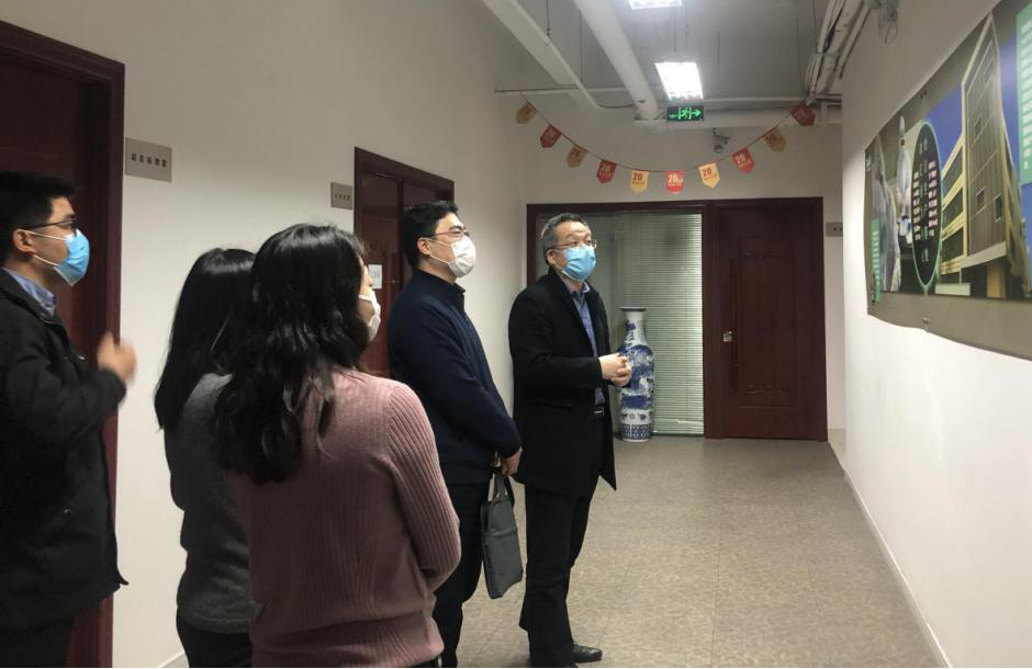上海市市委組織部到百傲調研黨建咊抗疫工作