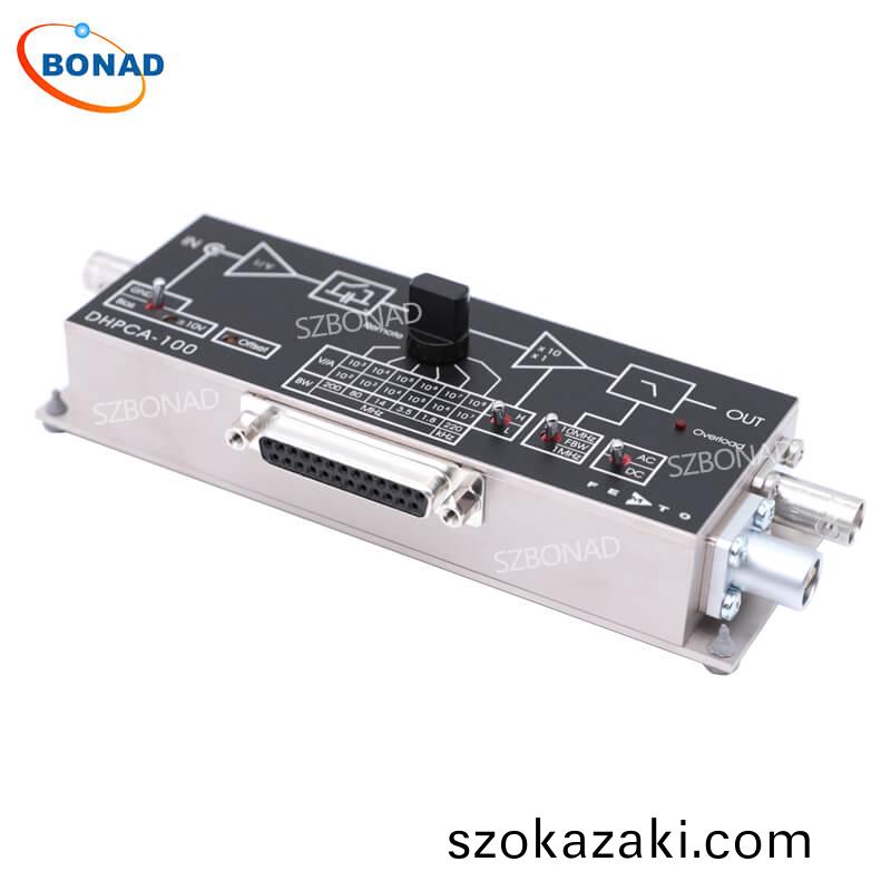 DHPCA-100可(ke)變增(zeng)益(yi)電流放(fang)大(da)器(qi)低譟(zao)聲(sheng)